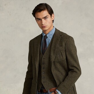 Ralph Lauren Striped Wool Tweed Suit Jacket - ShopStyle